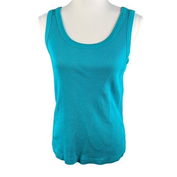 Vintage Chico's Design Ribbed Tank Top Size 8 - Picture 1 of 8